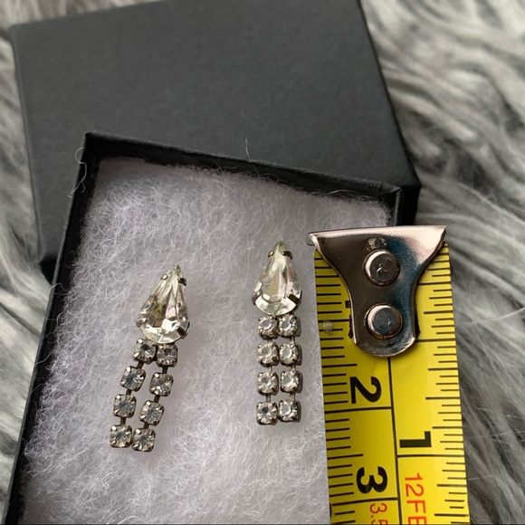 Vintage Rhinestone Earrings - Picture 4 of 6
